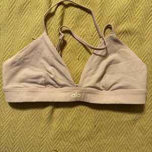 ALO Yoga Women's Light Pink Bralette